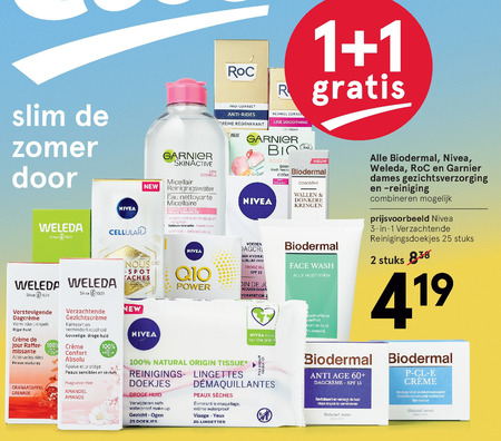 Biodermal   dagcreme, reinigingslotion folder aanbieding bij  Etos - details