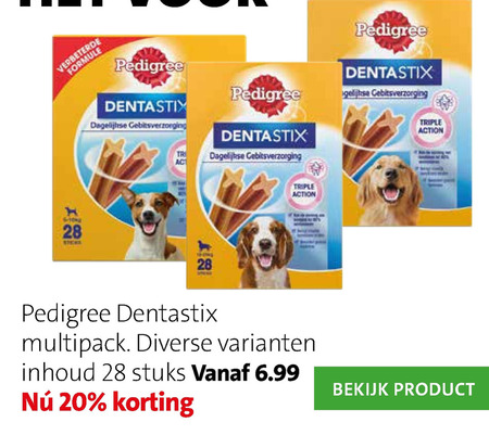 Pedigree Dentastix   hondensnacks folder aanbieding bij  Intratuin - details