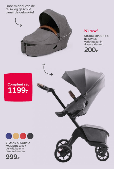 Vermoorden overstroming puree Stokke Xplory kinderwagen folder aanbieding bij Prenatal - details