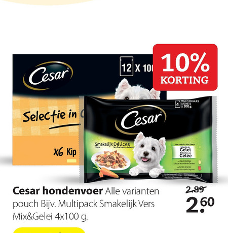 Cesar   hondenvoer folder aanbieding bij  Pets Place - details