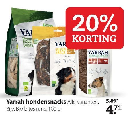 Yarrah   hondensnacks folder aanbieding bij  Pets Place - details