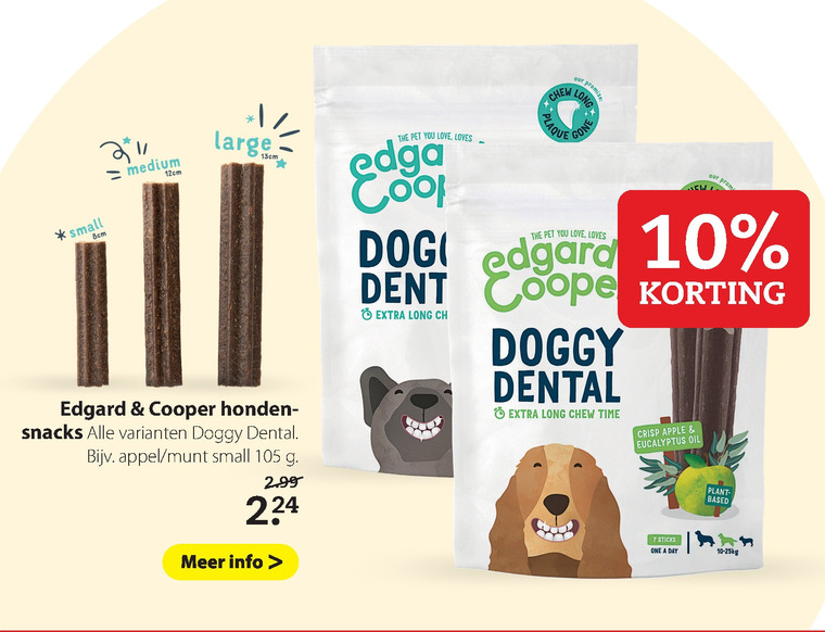 Edgard and Cooper   hondensnacks folder aanbieding bij  Pets Place - details