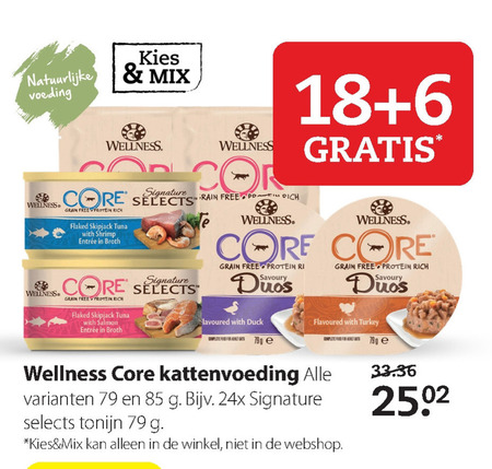 Wellness Core   kattenvoer folder aanbieding bij  Pets Place - details