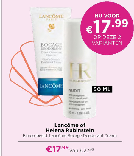 Lancome   deodorant folder aanbieding bij  Ici Paris XL - details