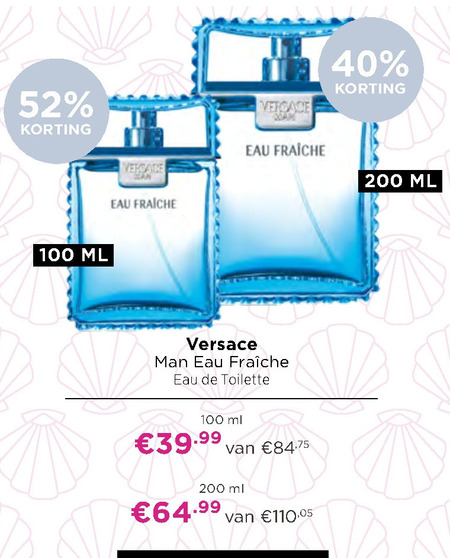 Versace   eau de toilette folder aanbieding bij  Ici Paris XL - details