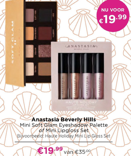 Anastasia Beverly Hills   lipgloss, oogschaduw folder aanbieding bij  Ici Paris XL - details