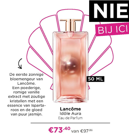 Lancome   eau de parfum folder aanbieding bij  Ici Paris XL - details