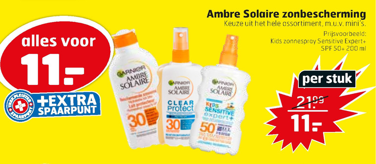 Ambre Solaire   zonnebrandolie folder aanbieding bij  Trekpleister - details