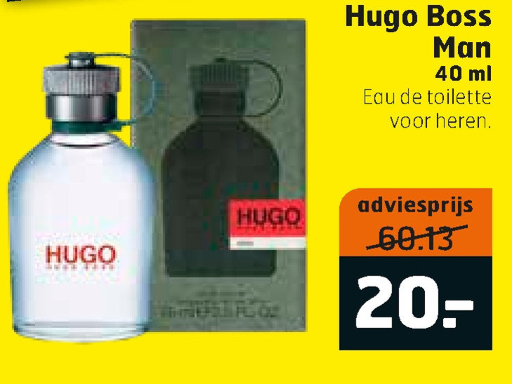 Hugo Boss   eau de toilette folder aanbieding bij  Trekpleister - details