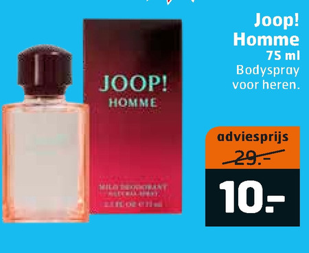 Joop   eau de toilette folder aanbieding bij  Trekpleister - details