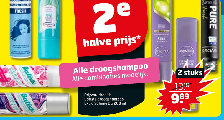 Alle merken   droogshampoo folder aanbieding bij  Trekpleister - details