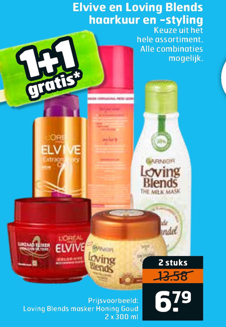 Elvive   haarverzorging, conditioner folder aanbieding bij  Trekpleister - details