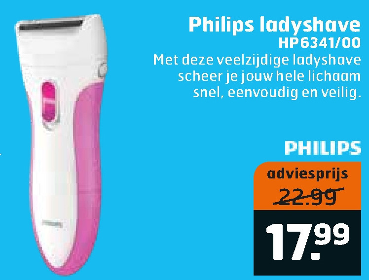 Philips   ladyshave folder aanbieding bij  Trekpleister - details