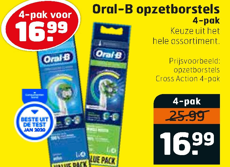 Braun Oral-B   opzetborstel folder aanbieding bij  Trekpleister - details