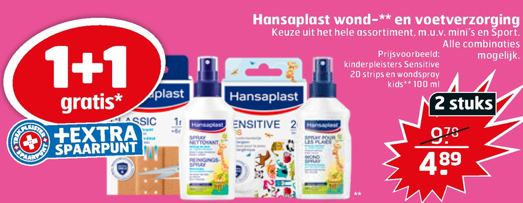 Hansaplast   voetverzorging, wondverzorging folder aanbieding bij  Trekpleister - details