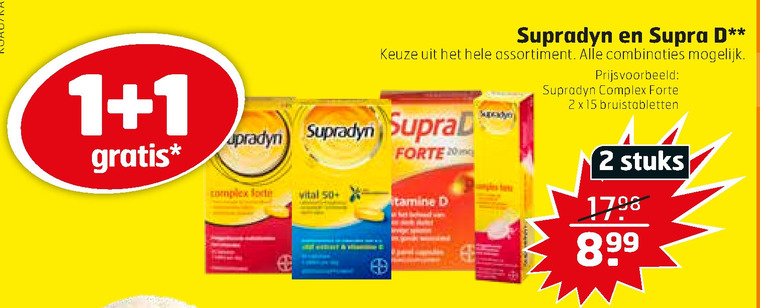 Supradyn   multivitaminen folder aanbieding bij  Trekpleister - details