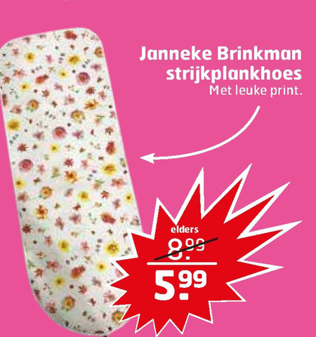 Janneke Brinkman-Salentijn   strijkplankovertrek folder aanbieding bij  Trekpleister - details