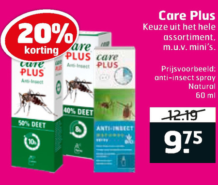 Care Plus   insectenbeet folder aanbieding bij  Trekpleister - details