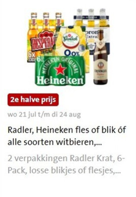 Grolsch   radler bier, speciaalbier folder aanbieding bij  Jumbo - details