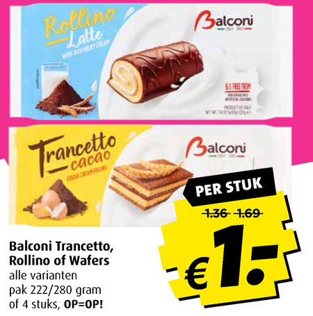 Balconi   koek, cakerol folder aanbieding bij  Boni - details