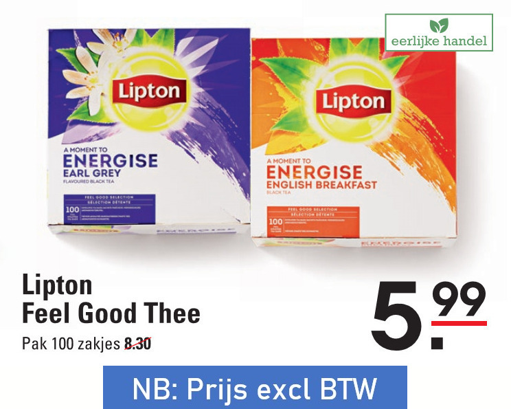 Lipton   thee folder aanbieding bij  Sligro - details