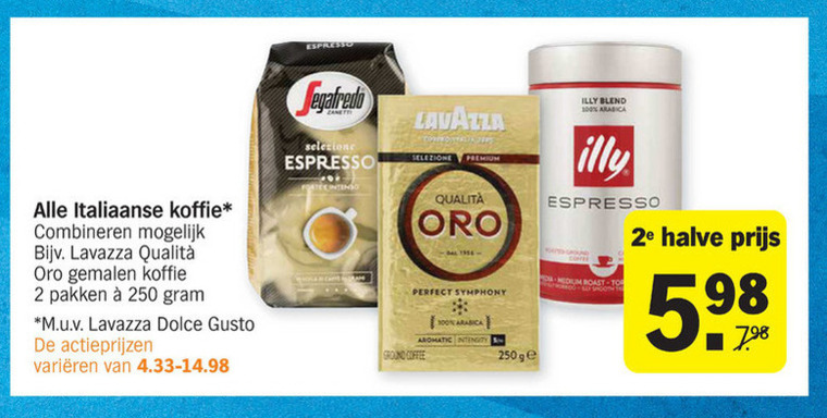 Segafredo   koffie, koffiecups folder aanbieding bij  Albert Heijn - details