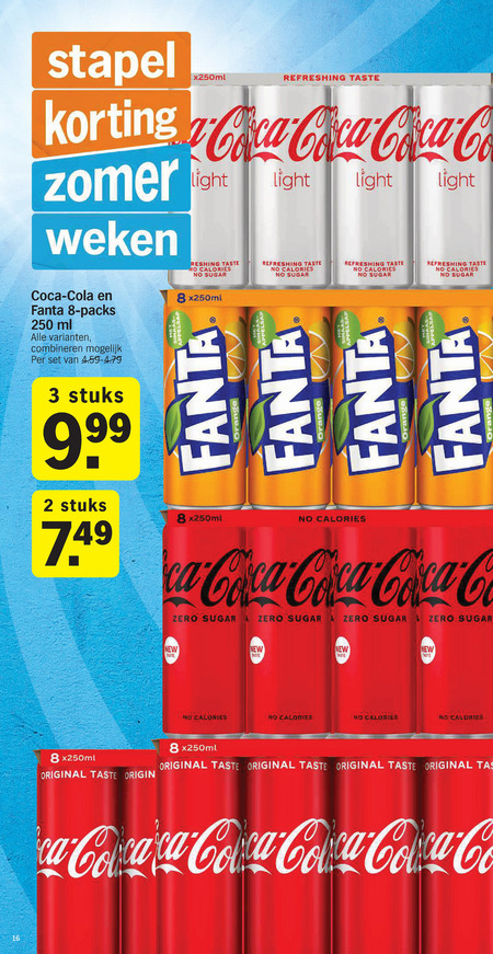 Coca-Cola   cola, frisdrank folder aanbieding bij  Albert Heijn - details