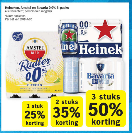 Heineken   radler bier folder aanbieding bij  Albert Heijn - details