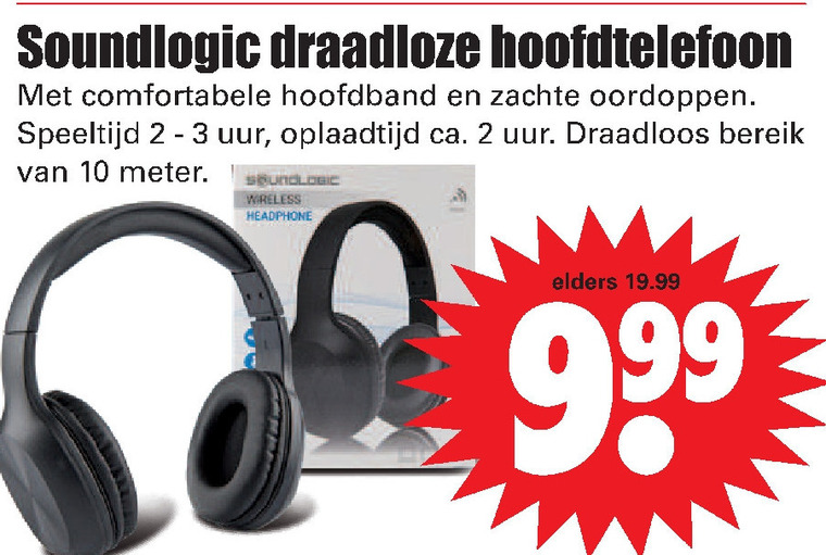 Soundlogic   koptelefoon folder aanbieding bij  Dirk - details