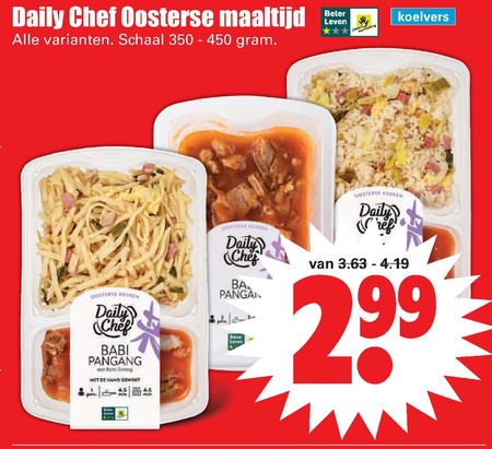 Daily Chef   oosterse maaltijd folder aanbieding bij  Dirk - details