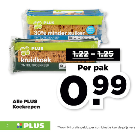 Plus Huismerk   ontbijtkoekreep folder aanbieding bij  Plus - details