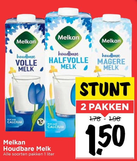 Melkan   melk folder aanbieding bij  Vomar - details