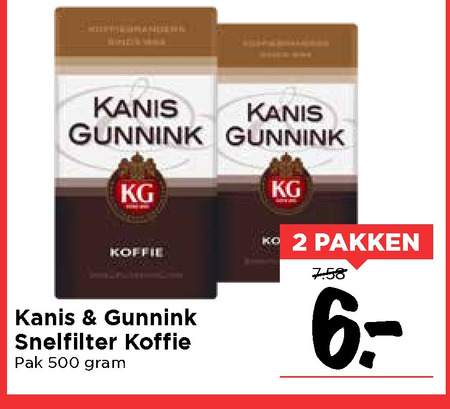 Kanis en Gunnink   koffie folder aanbieding bij  Vomar - details