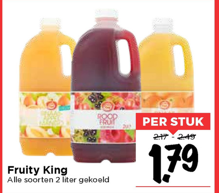 Fruity King   fruitdrank folder aanbieding bij  Vomar - details
