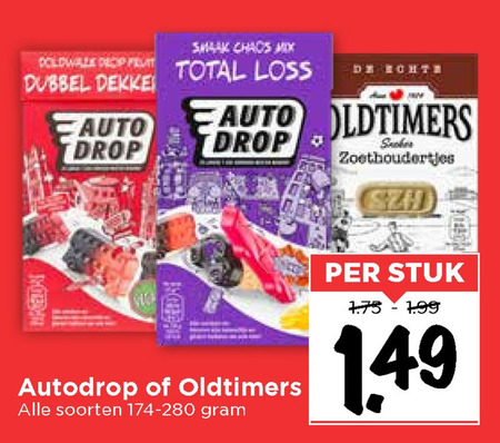 Autodrop   drop, snoep folder aanbieding bij  Vomar - details