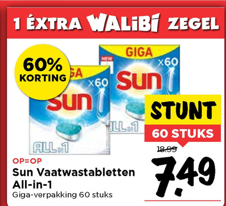 Sun   vaatwasmiddel folder aanbieding bij  Vomar - details