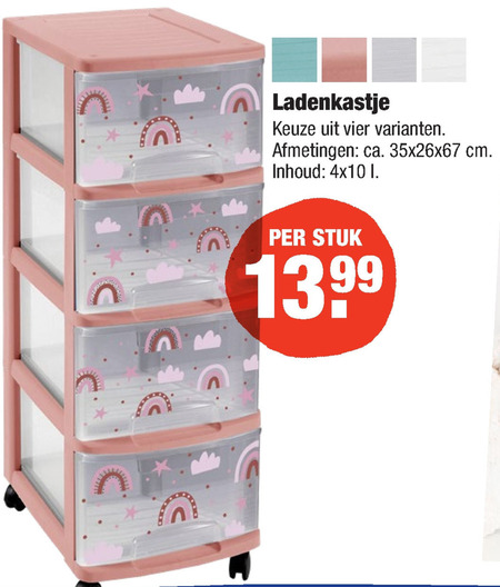 esthetisch jongen programma kunststof ladenkast folder aanbieding bij Aldi - details