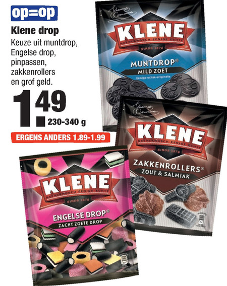 Klene   drop folder aanbieding bij  Aldi - details