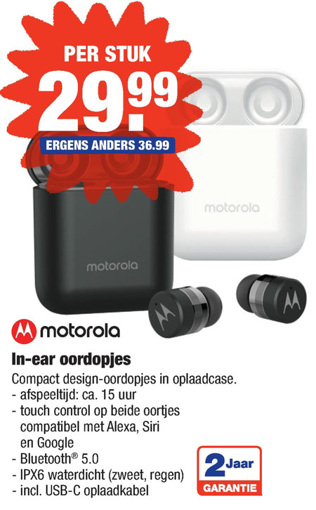 Motorola   oortelefoon folder aanbieding bij  Aldi - details