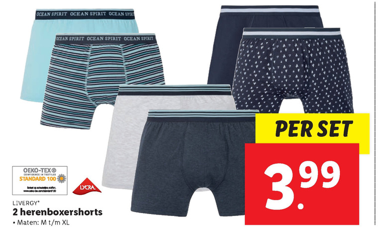 Livergy   heren boxershort folder aanbieding bij  Lidl - details