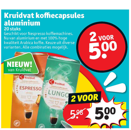 Kruidvat Huismerk   koffiecups folder aanbieding bij  Kruidvat - details