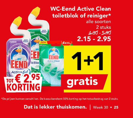 WC Eend   toiletblok, toiletreiniger folder aanbieding bij  Deen - details