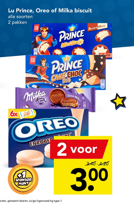 Milka   biscuits folder aanbieding bij  Deen - details