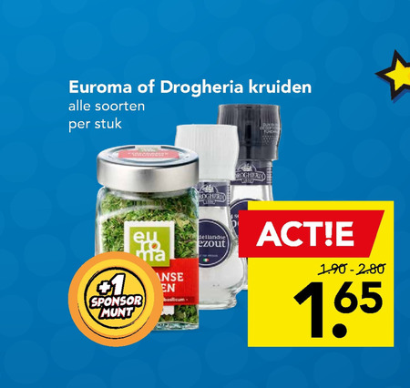 Euroma   kruiden folder aanbieding bij  Deen - details