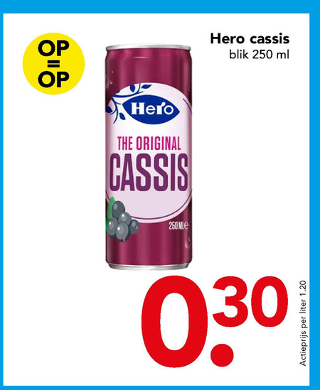 Hero   frisdrank folder aanbieding bij  Deen - details