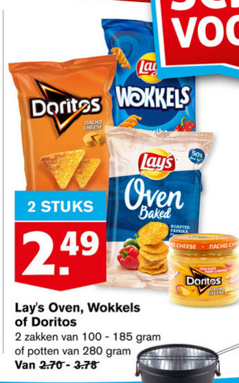 Doritos   chips, zoutje folder aanbieding bij  Hoogvliet - details