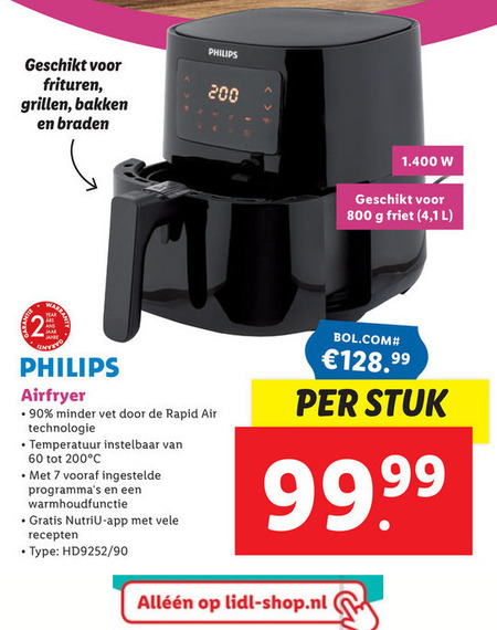 Philips   friteuse folder aanbieding bij  Lidl - details