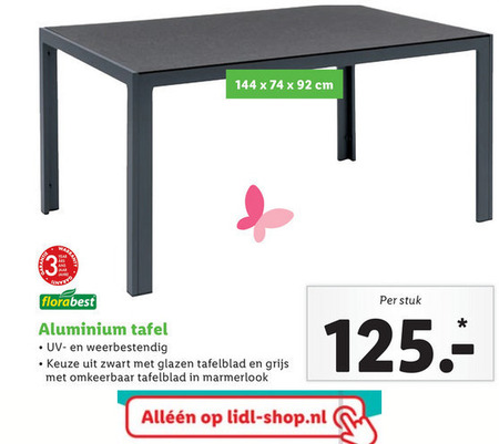 Florabest   tuintafel folder aanbieding bij  Lidl - details