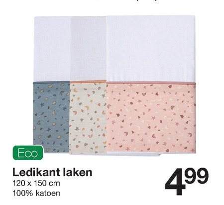 punch beproeving zuigen ledikantlaken folder aanbieding bij Zeeman - details