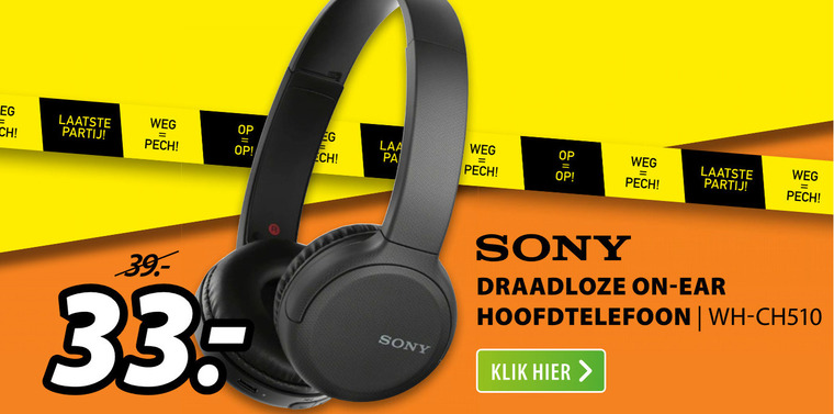 Sony   koptelefoon folder aanbieding bij  Expert - details